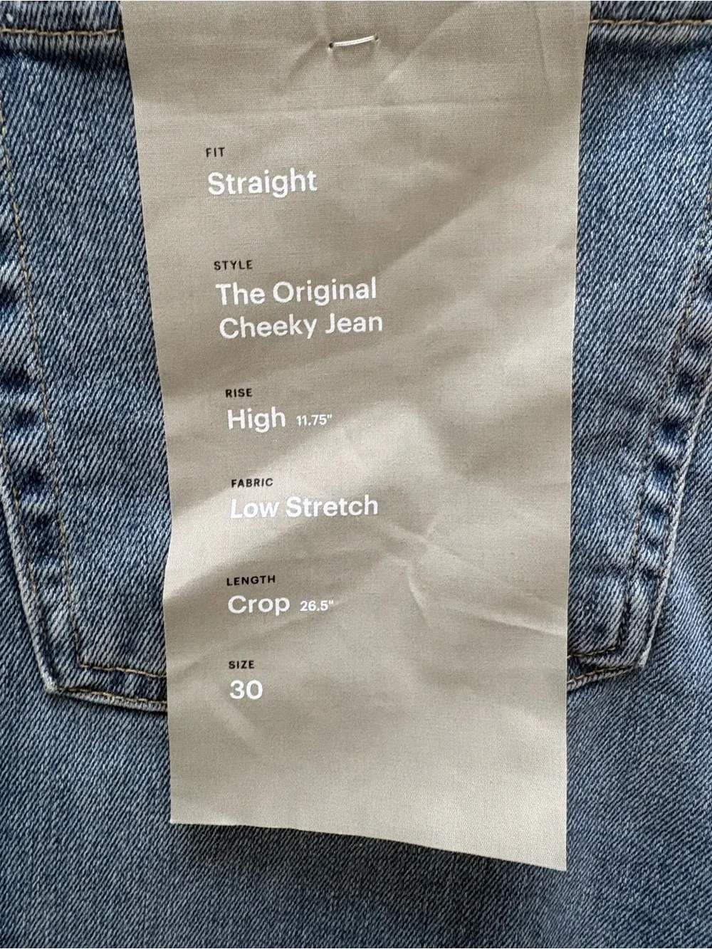 Everlane NWT Straight Leg Jeans - 30 Crop